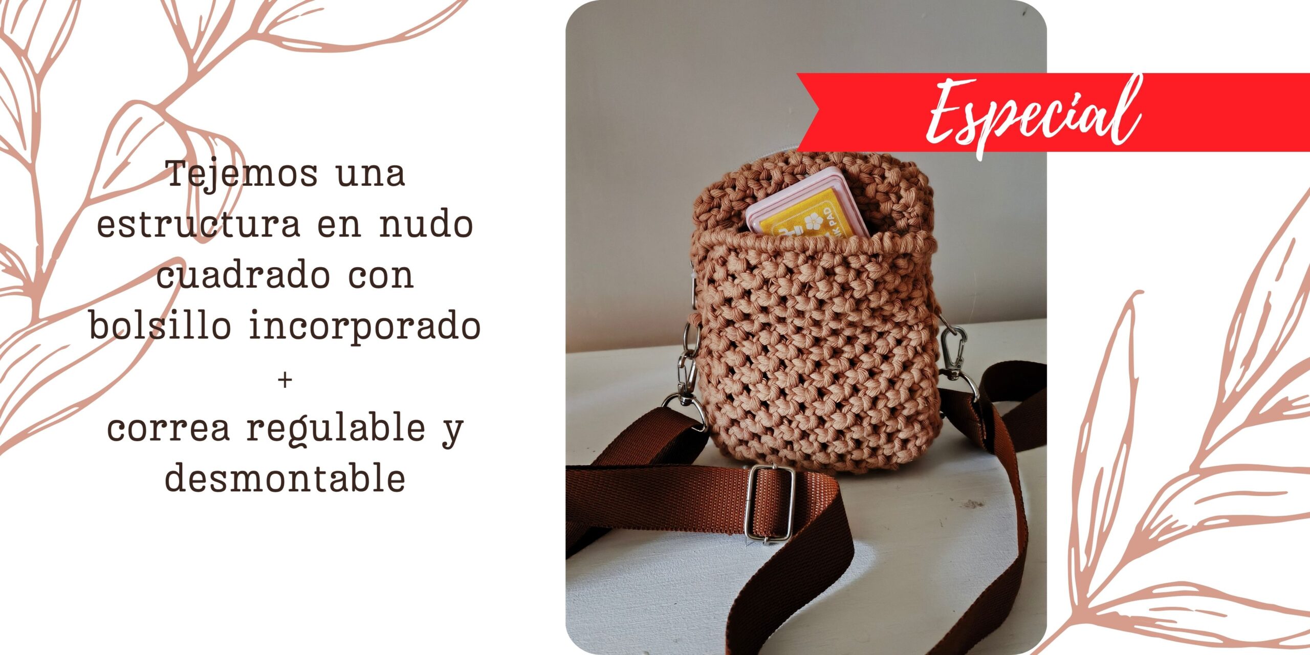 Taller online – Bandolera con bolsillo