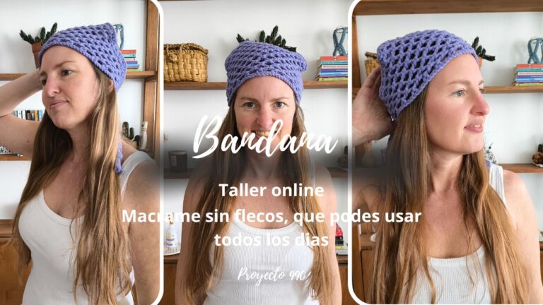 Taller online – bandana en macrame