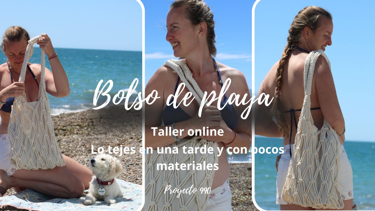 Taller online – bolso de playa