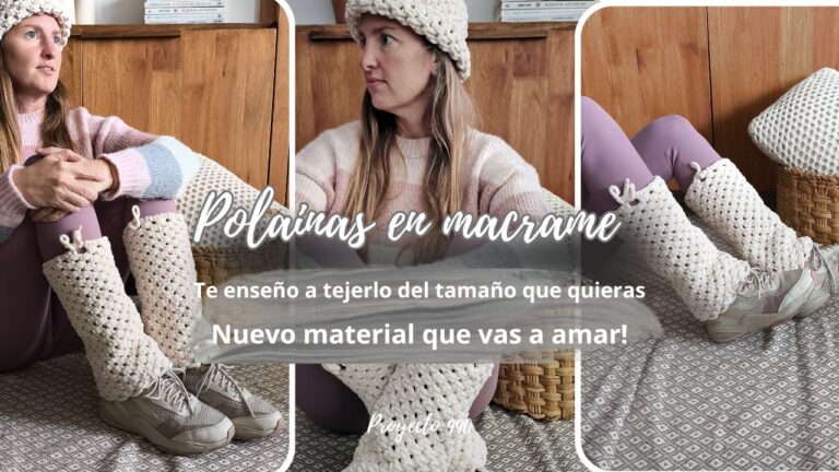 Taller online polainas en macrame